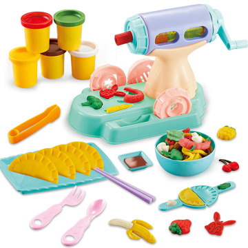 New Playdough Children's 3D Puzzle Color Mud Set Multi-function Waffle Machine Fun Noodles Handmade Dumplings DIY Plasticine Toy