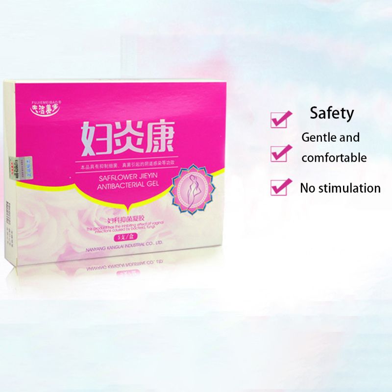 5Pcs/Box Natural Herbal Anti Inflammation Gel Gynecological Wash Cleansing Vaginitis Anti-Itch Antibacterial Female Care