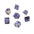 7pcs/Set Multi-faceted Acrylic Dice Set Board Game Props Multi-color 20-Sided Kid Gift Entertainment Game Accessories Gambling