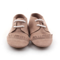 Brown Lacework Soft Sole Baby Oxford Shoes