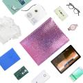 10PCS Holographic Foil Bubble Mailer Makeup Gift Bags Glamour Colorful Packaging Bubble Mailer Padded Shipping Mailing Envelope