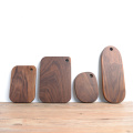 Japanese black walnut cheese board special-shaped cutting boards solid wood rootstock hole wood board kitchen stuff