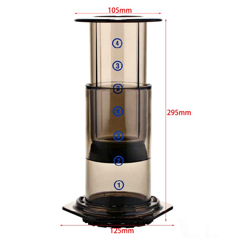 New Filter Glass Espresso Coffee Maker Portable Cafe French Press CafeCoffee Pot For AeroPress Machine H7ED