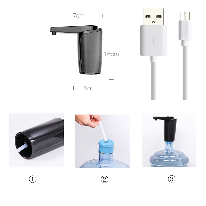 Electric Water Dispenser Automatic Water Dispenser Pump Bottle Wireless USB Charging Portable Mini Water Dispenser For Household