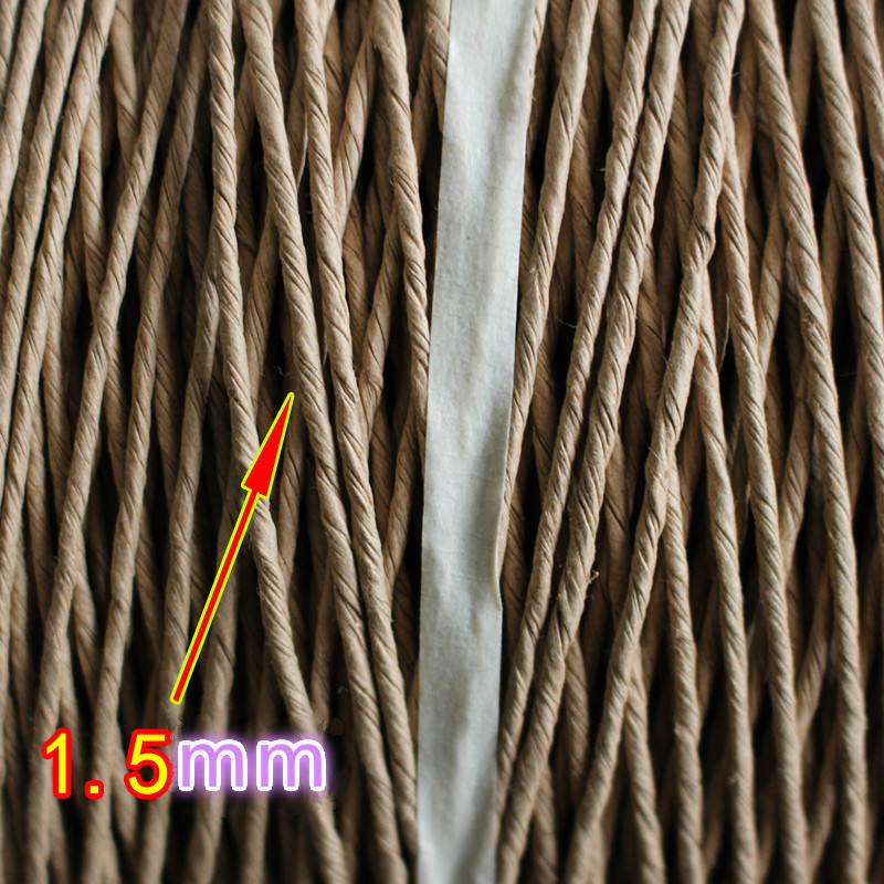 1.5-4 Mm Thickness Eco-friendly Raw Paper Rope Fine Quality Thread For Flower Gift bread Packing Diy Handcraft Material Supply