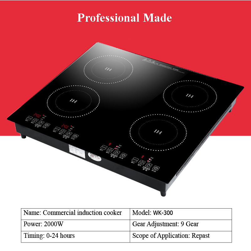 Household Built In Induction Cookers Cooktop Electric Ceramic Four Stove Induction Cooker Pot Bibimbap Tin Foil Casserole