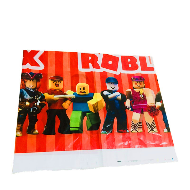 108*180cm Roblo Game them plastic tablecloths Roblo disposable table cover baby shower happy birthday party decorations