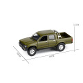 1/32 TOYOTA HILUX HAEKLAS Pick up Truck with Anti-tank Gun Diecast Metal Model Car Sound Lighting Toys For kids Gifts