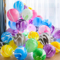 5/10pcs 10/12Inch Colorful Agate Marble Latex Balloons Wedding Birthday Party Baby Shower Decoration Kid Favor Air Helium Globos