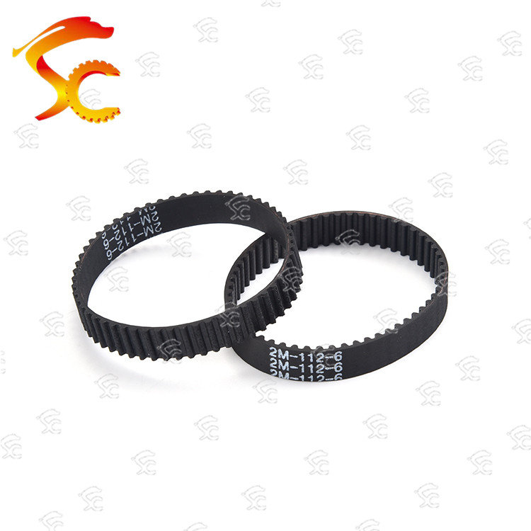 Free shipping 10pc/lot GT2 112 length 112mm width 12mm teeth 56 for 3d printer 112-2GT-12 closed-Loop rubber belt 2GT-112-12