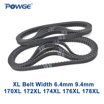 POWGE XL Timing belt 170/172/174/176/178 Width 025 6.4mm 037 Teeth 85 86 87 88 89 Synchronous Belt 170XL 172XL 174XL 176XL 178XL