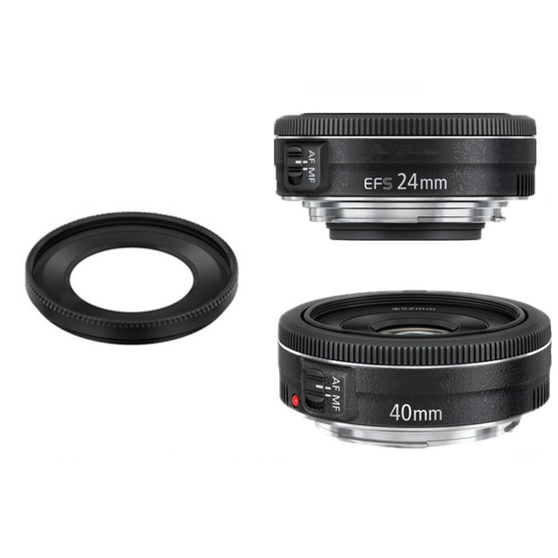 ES52 ES-52 Metal camera Lens Hood cover for Canon EF 40mm f/2.8 STM EF-S 24mm f/2.8 STM