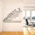 Large Office Classroom Inspirational Quote Wall Sticker Which Step Have You Reached Today Quote Wall Decal School Library Vinyl