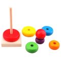 Montessori Wooden Toys Childhood Learning Toy Baby Colorful Wooden Blocks