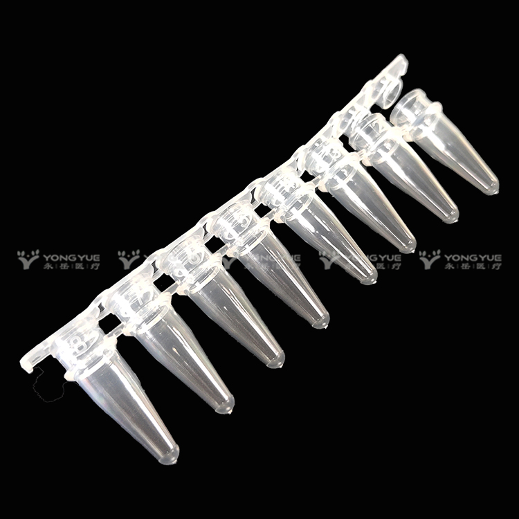 0 2ml 8 Strips Pcr Tube Flat Cap Clear