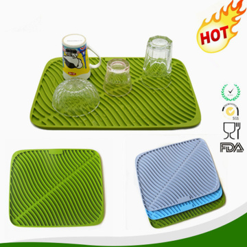 Table Placemats Silicone Drying Mat Kitchen Drainer Washing Dishes Dry Rack Mats Sinks Protector Pad Dish Slip Thick Kitchen