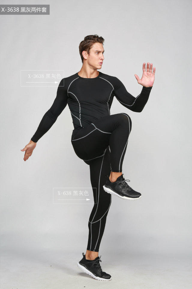 Tight trousers men's sports uniforms basketball leggings running speed dry breathable elastic pants