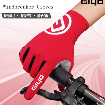 GIYO Long Finger Cycling Gloves Sports Touch Screen Gel Sports Women Men Summer Long Finger Gloves MTB Road Riding Racing
