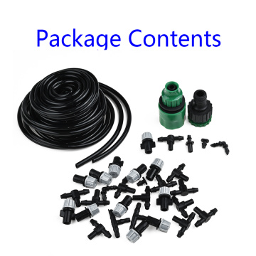 10M Water Misting Cooling System Mist Sprinkler Nozzle Outdoor Garden Patio Greenhouse Plants Spray Hose Watering Kit