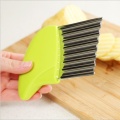 Stainless Steel Potato Chips Making Peeler Cutter Vegetable Kitchen Knives Fruit Tool Knife Accessories Wavy Cutter