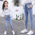 Girls Jeans Fashion School Skinny Pencil Pants Teenage Girls Trousers Jeans for Kids 2020 Spring Children Denim Pants 8 10 Years