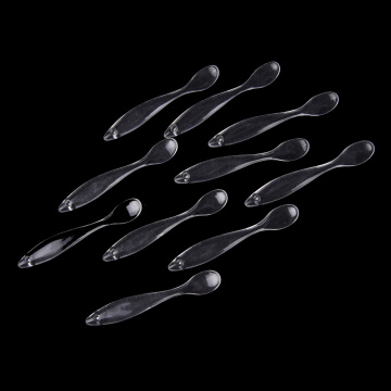 10Pcs/lot Transparent Plastic Cosmetic Spatula DIY Masks Cream Face Beauty Makeup Tool Mask Spoon Facial Mask Stick