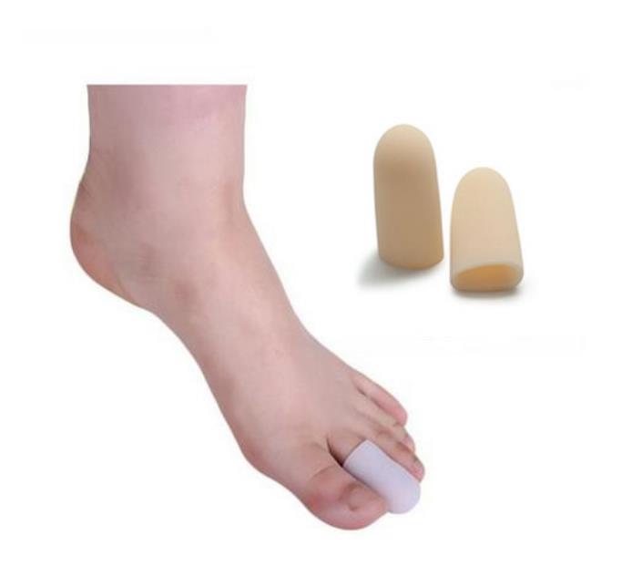 5 Pairs Silicone Toe Sleeve Gel Toe Cap Cover Protector for Corn Blisters Bunion Pain Relief Finger Gel Tube