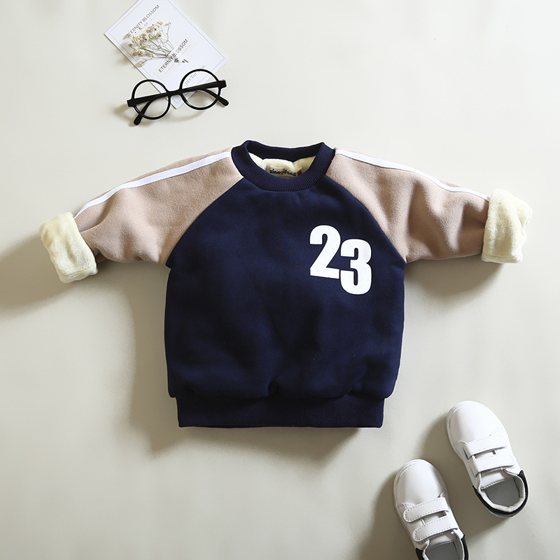 2018 Spring Autumn Boy Sweaters Outwear Baby Girls Clothes Long Sleeve Warm Pullovers lucky child Tops For Moleton Infanti