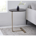 K-STAR Nordic Iron Art Oval Coffee Table Home Small Coffee Table Bedroom Corner Table Living Room Bedside Reading Table