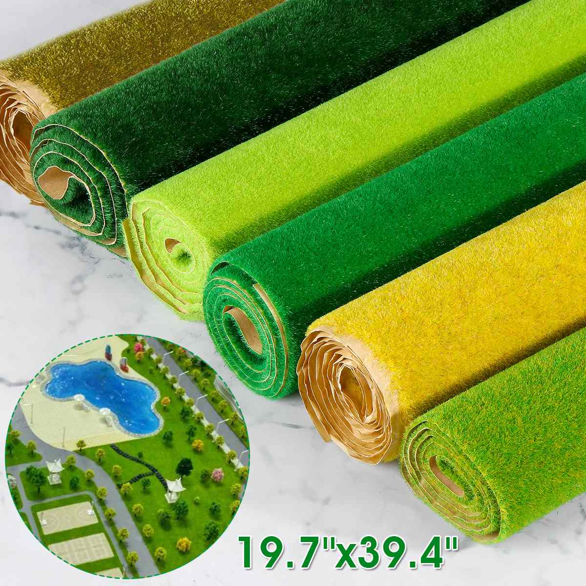Meigar 50x100cm Grass Mat Green Artificial Lawns Turf Carpets Fake Sod Home Garden Moss For DIY Home Garden Yard Wedding Decor