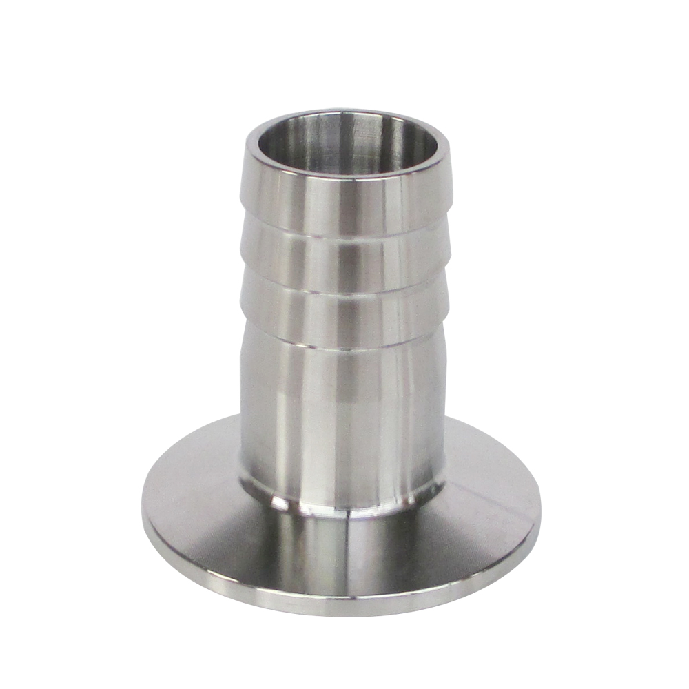 10/12/14/16/19/25/32/38mm Sanitary Hose Barb Adapter Hosetail 1.5'' 2'' Tri Clamp SS304 Stainless Steel