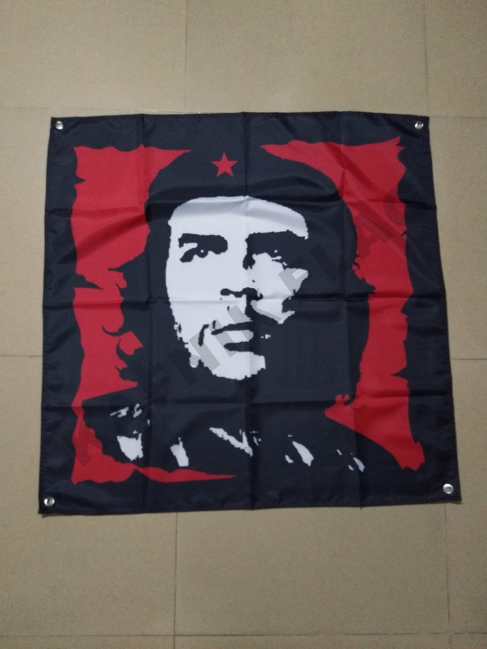 KAFNIK,Che Guevara Cuba Flag Banner 60*60cm/90*90cm/150*150cm Hang on the wall Custom Flag indoor Decoration ,free shipping