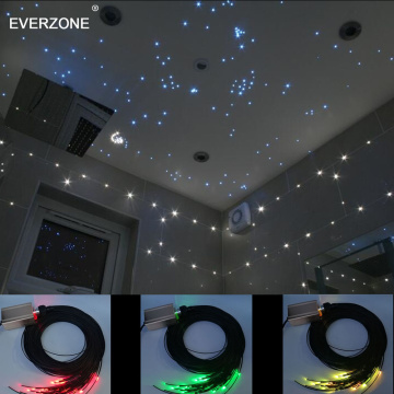 Led Fiber Optic Mood Lighting Decoration for Sauna Room Ceiling or Bathroom Tiles by Waterproof Plastic Optical Fiber Cable