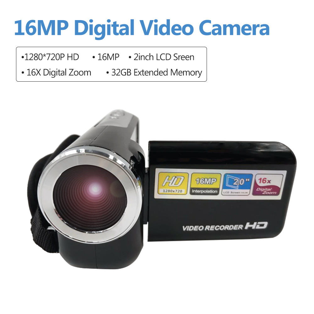 Mini Digital Video Camera DV Video Camcorder 1080P 1280x720 2inch TFT Screen 16x Digital Zoom for Children Birthday