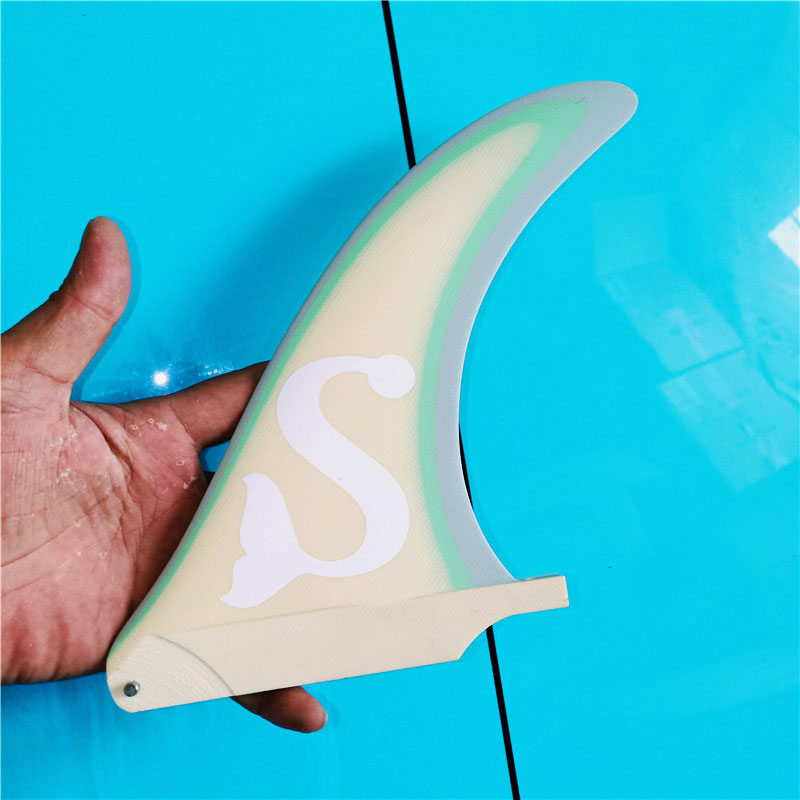 BiLong FCS Surfboard Fins 7 inch Fiberglass Paddle Board Fin Longboard Fin Sup Board Center Fin Inflated Board surfing