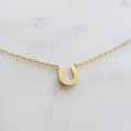 Lucky Horseshoe Pendant Necklace Women Men Vintage Jewelry Minimalist Stainless Steel Gold Color U Shaped Collier Femme 2020