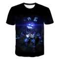 4-14Y Casual Fashion Summer Boys Polyester T shirt Fashion Style Short Sleeve O-Neck Five Nights At Freddy Cartoon Print T-Shirt