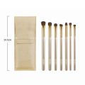 7Pcs Eyeshadow Makeup Brushes Soft Natural Animal Hair Wood Handle Eye Shadow Blending Make Up Brush Set With Bag Cosmetic Tool