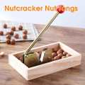 Nutcracker Nut Tongs Walnuts Heavy Duty Macadamia Opener Peeling Machine with Durable Metal Handle for Hazelnuts Almonds