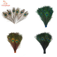 ChengBright Quality Peacock Feathers 50Pcs/lot, Length 25-30 CM Beautiful Natural Peacock feather Diy jewelry Decorative Plume