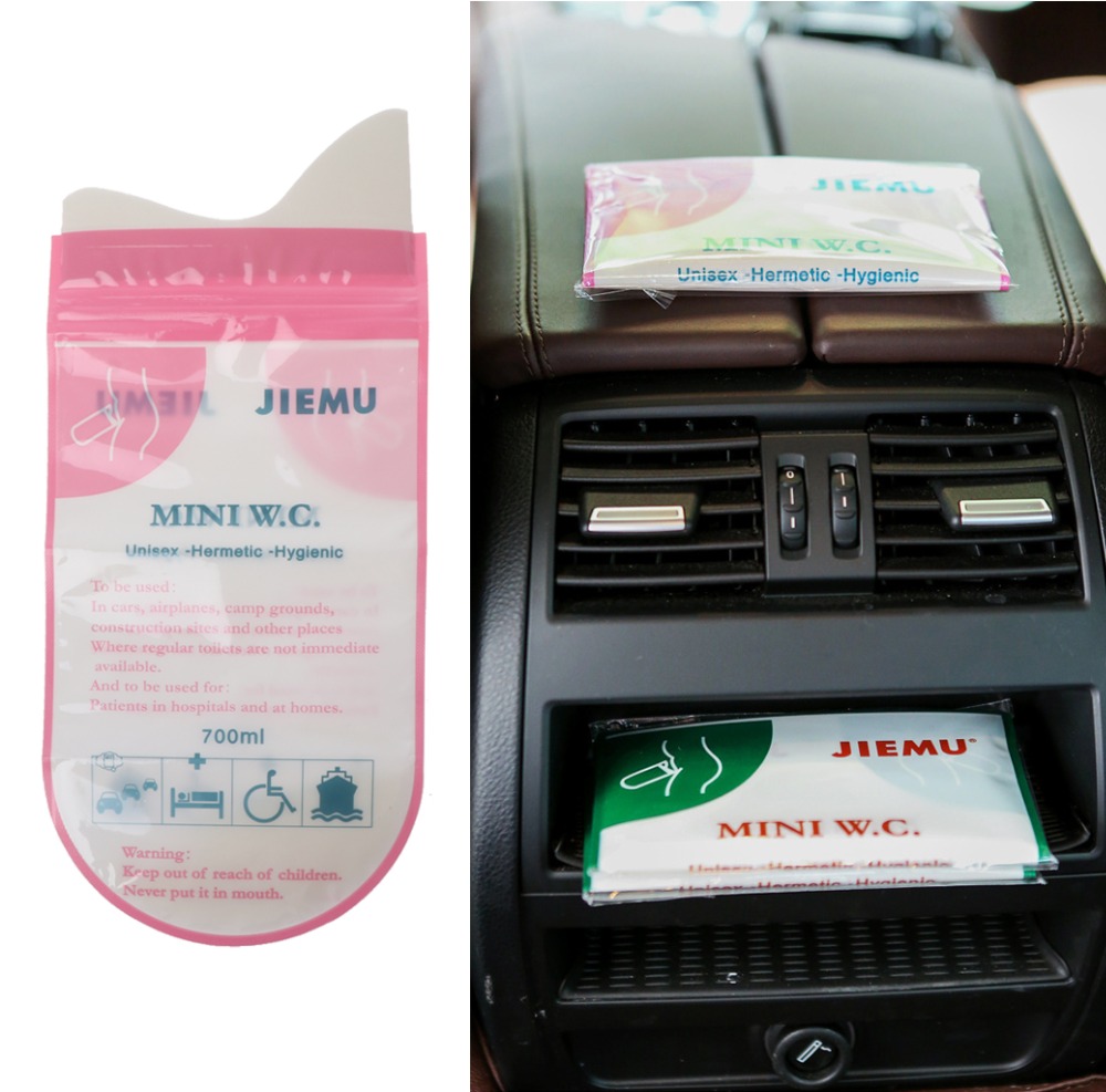 1pc 700ml Emergency Portable Car Urine Bag Vomit Bags Mini Mobile Toilets Handy Unisex Disposable Urinal Toilet Bag