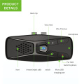 Universal Bluetooth 5.0 Sun Visor Clip Wireless Audio Receiver Rechargeable Battery Speakerphone Music Player Handsfree Car Kit
