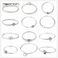 Memnon 925 Sterling Silver Original 12 Styles Chain Bracelets Bangles for Women Fit DIY Charm Bead Authentic Fine Jewelry Gift