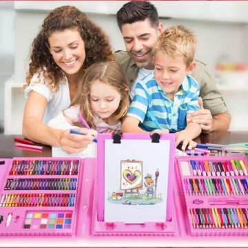 Children Kids Colored Pencil Artist Kit Set Painting Crayon Marker Pen Brush Drawing Tools Set Kindergarten Supplies Kids Gift