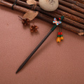 Chinese Style Vintage Hair Stick Wooden Sandalwood Headpiece Chopsticks Ethnic Hair Pin Women Hairpins Jewelry Accessories