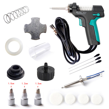 Pro'sKit SS-331H Accessories Electric Desoldering Station Tin Gun Suction Tin Pump Filter Pipe Nozzle Heater Needle Mat Spring