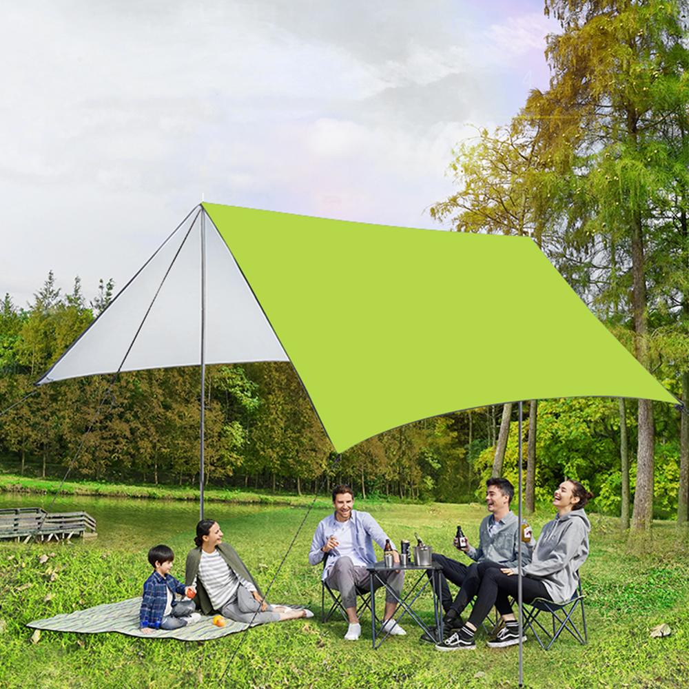 Garden Sun Shade Sail Waterproof Polyester Cloth Square Outdoor Camping Hiking Yard Garden Shelters Canopies Carport Awnings