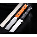 Free shipping The sharp Outdoor defense 60HRC height hardness D2 steel hunting knife G10 handle Outdoor straight knife