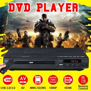 1080P Full HD USB HDMI DVD Player LED Display Multimedia Digital DVD Support HDMI CD SVCD VCD MP3 Function With Remote Control