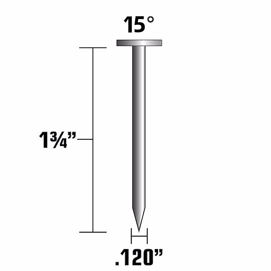 1-3/4 Inch Coil Nails Electro Galvanized